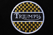Triumph 60s Style Iron/Sew On Patch - Biker - Ton Up Boys -  No715