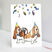 Basset Hound Birthday Card -