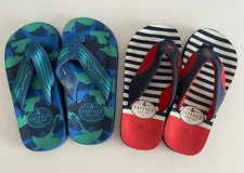 2x Fat Face Boys Flip Flops