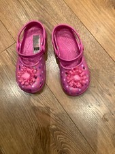 10-11 UK Girls Beach Shoes Ankle Strap Lightweight TU @Sainsburys