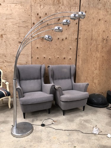 Arched floor lamp with - arched,