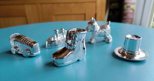 Large monopoly silver metal - monopoly,
