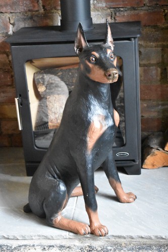 Vintage extra large doberman - vintage,