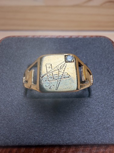 9ct yellow gold masonic - 9ct,