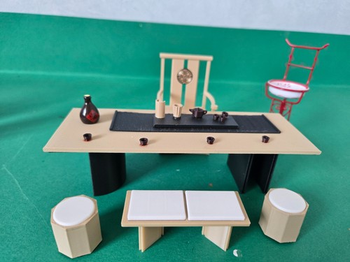 Doll house oriental furniture - oriental,