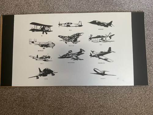 Bae aircraft etchings onto