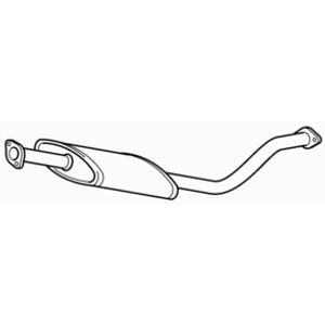 Centre exhaust middle silencer - exhaust,