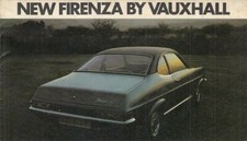 Vauxhall Firenza 1971 UK Market Launch Foldout Brochure 1159 1600 2000 DL SL 