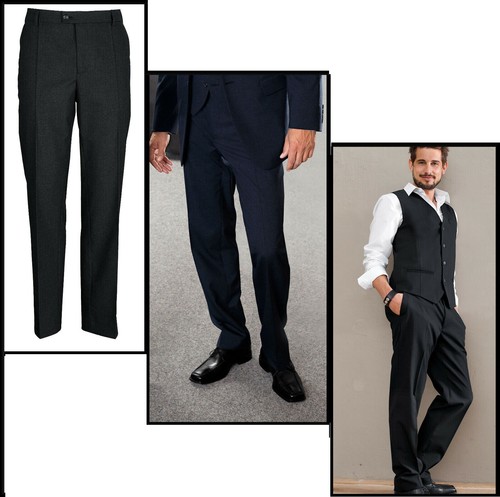 Black formal smart trouser - black,