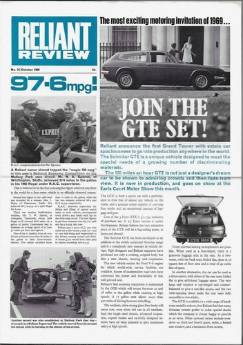 Reliant review no31 october - reliant,