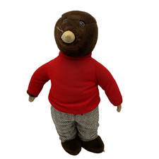 Vintage Wind in the Willows Mole Soft Plush Toy Jungle Toys of London TV Book