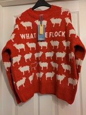 Joules Red What The Flock