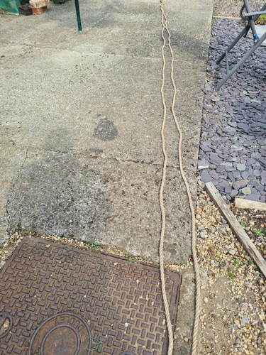 Metres length used rope - 18,