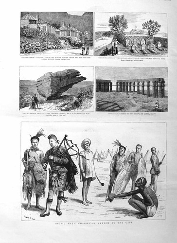 Original old antique print - original,