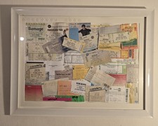 Framed Concert Ticket Collage