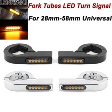 2X Front Motorcycle Fork LED