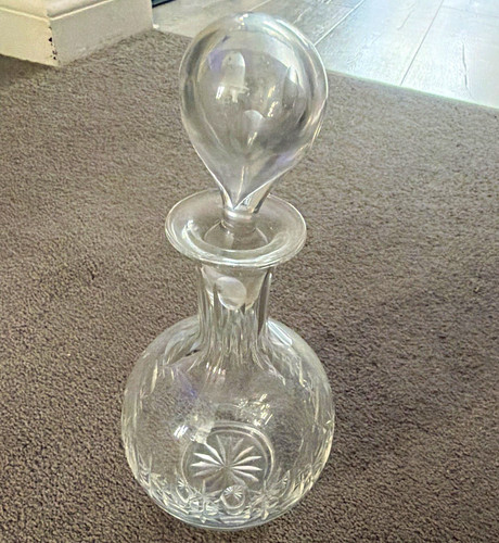 Cut glass decanter 75l - decanter, clear