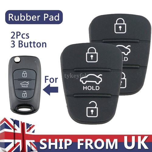 2pcs button key fob rubber - fob,
