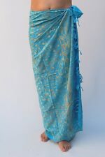 NEW TURQUOISE ONE SIZE SARONG PAREO BEACH POOL WRAP COVER UP SHAWL SCARF/ sa317P