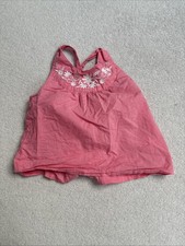 Verbaudet Summer Dress 2 Years Old Girl Pink Embroidery 100 Pc Cotton