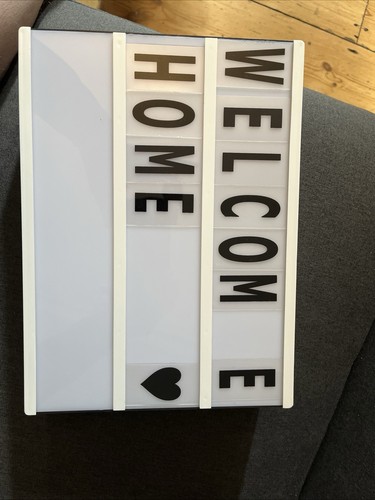 Light box message - light,