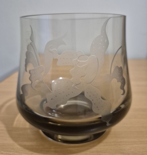 Vintage caithness glass etched - vintage,
