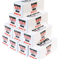 Ilford XP2 Super B&W film 400 asa, 120mm, multipack of 10