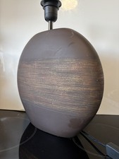 Ceramic Rustic Oval Table Lamp