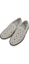 White Slip On Men's Trainers Star Studded Design EU 42 Italy Casual
