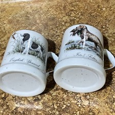 Pair Stoneware Hunting Dogs