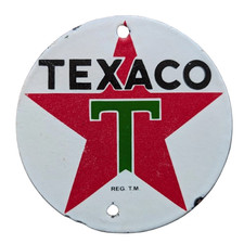 TEXACO - ENAMEL METAL SIGN -
