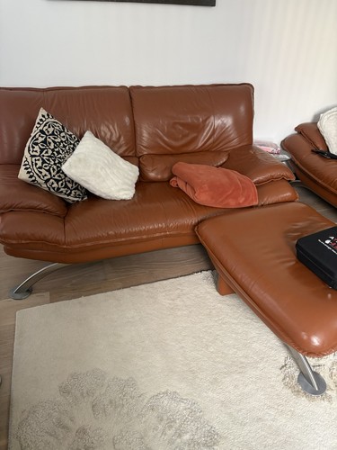 Leather sofa top grade - sofa,