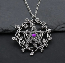 Vintage style pentagram leaf - style,