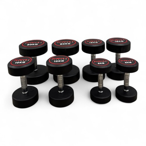 100kg set round rubber encased - set,