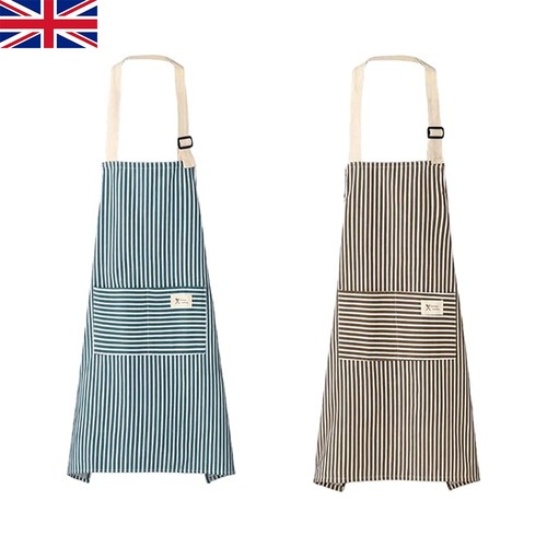 2pcs striped apron kitchen - striped,