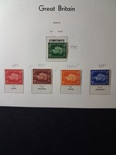 SG 462a-466a GV1 1937 Sideways