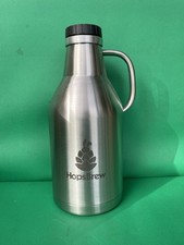 2L Mini Keg Growler Stainless Steel Silver For Homebrew And Storage 