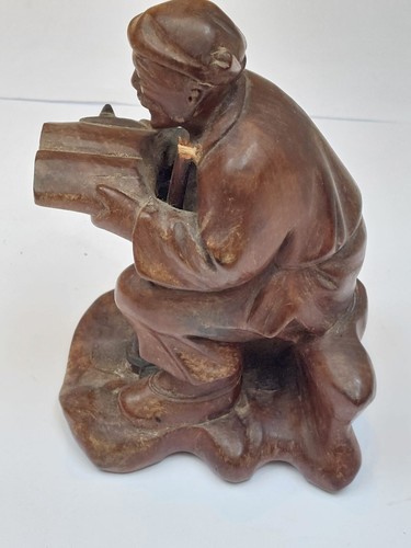 Chinese wooden figure 19th - wooden,