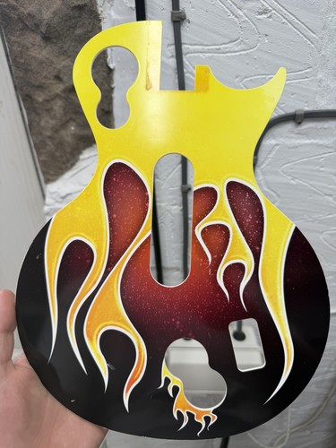 Guitar hero flame faceplate - guitar,