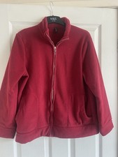 Marks & Spencer’s Mulberry Red Zipped Fleece Jacket Size 16