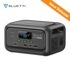 BLUETTI Elite 10 V2 128Wh 200W Mini Portable Power Station Solar Generator Trip