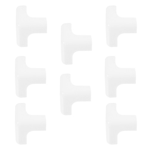 8pcs white silicone safety - 8pcs,