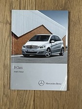 Mercedes B Class Owners Manual