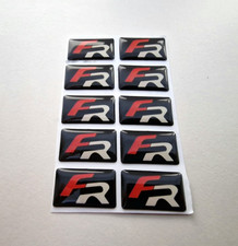10x Seat FR 3D Domed Badge
