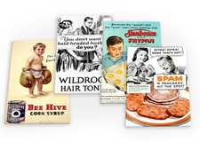 Funny Vintage Advert Set B 4 X