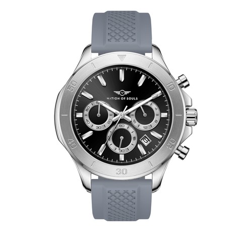 Mens chronograph silver - chronograph,