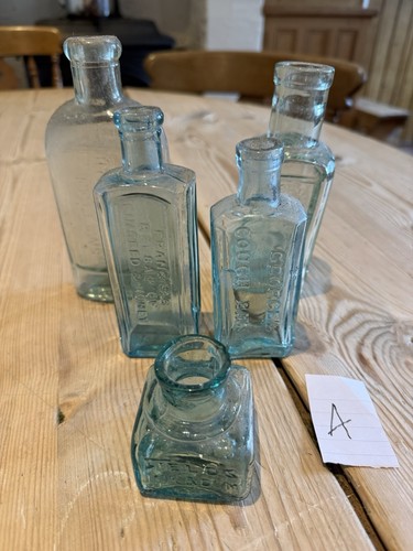 Vintage glass bottles - vintage,