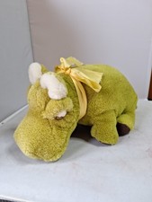 Vintage Plush Toy Hippo Made