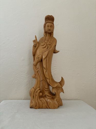 Hand carved wood statue - hand,
