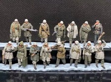 UK Post Resin Model 1/35 Scale WW2 German Infantry Soldiers winter dress 15 figs